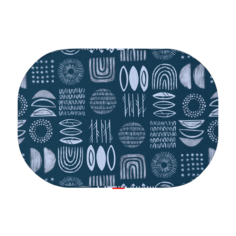 WAUDOG Relax dog bed, pattern "Abstract", with removable cover, M, W 80cm, L 55cm