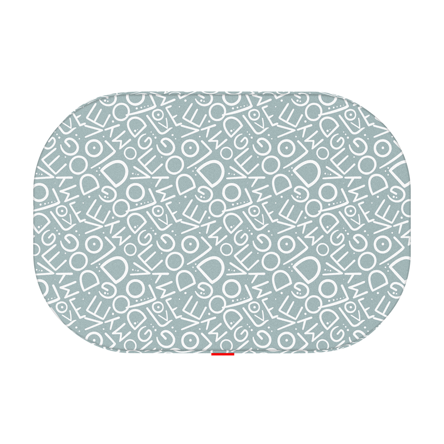 WAUDOG Relax dog bed, pattern "I love my dog" with removable cover, M, W 80cm, L 55cm