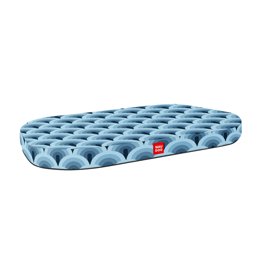 WAUDOG Relax dog bed, "Waves" pattern, with removable cover, L, W 100 cm, L 70 cm