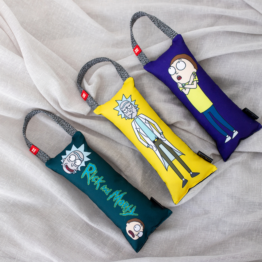 WAUDOG Fun dog toy with a squeaker, Rick and Morty 3 design, L, W 11 cm, L 26 cm
