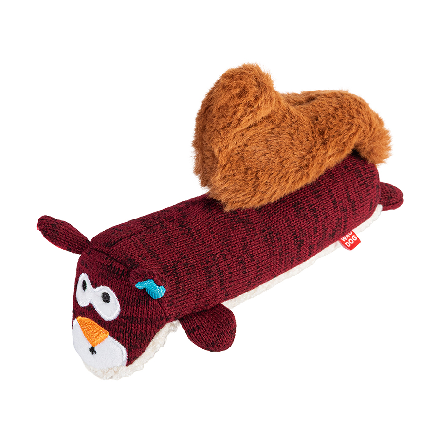 Игрушка для собак WAUDOG Fun Plush Белка, трикотаж, Ш 5 см, Дл 18 см, M