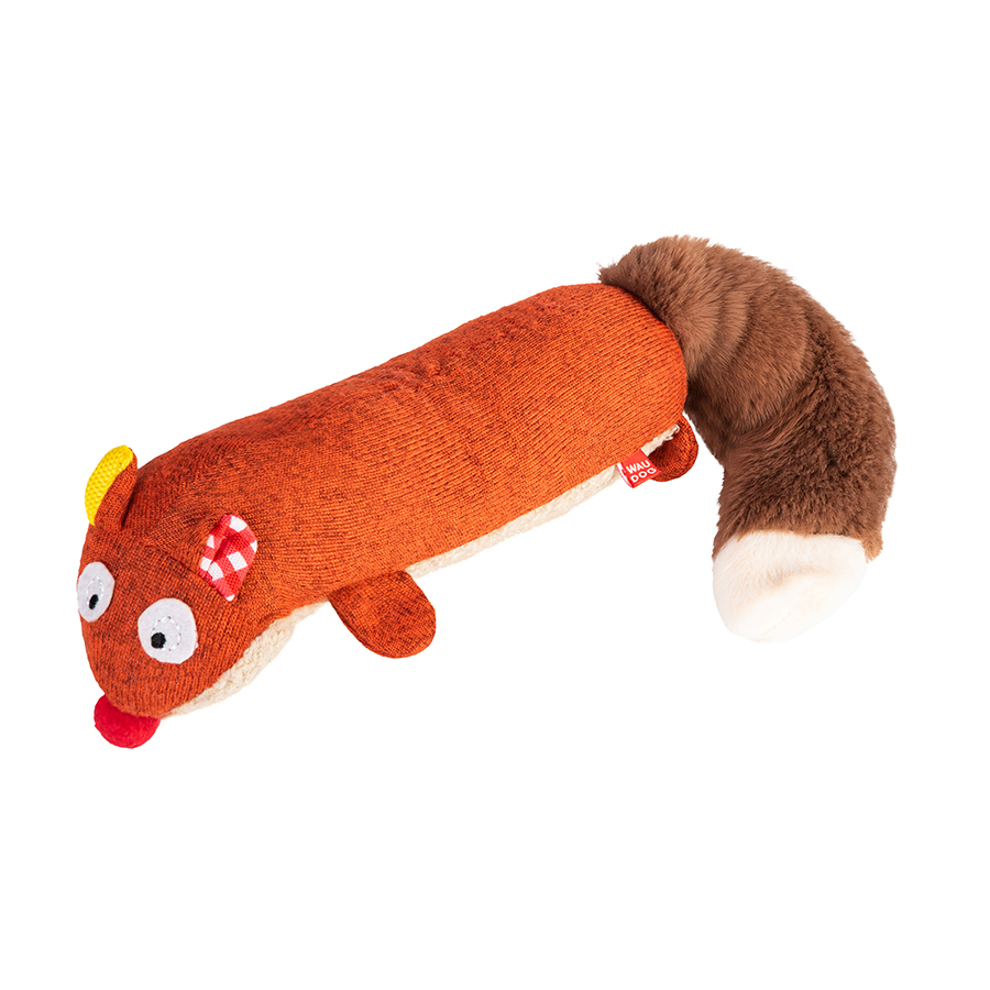 Игрушка для собак WAUDOG Fun Plush Лиса, трикотаж, Ш 5 см, Дл 18 см, M