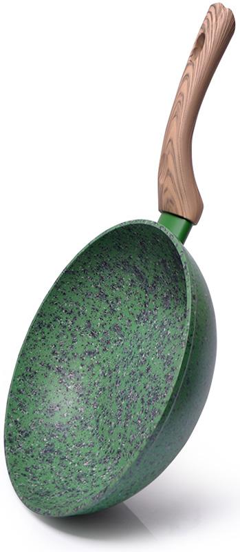 Сковорода-вок Fissman Malachite Ø28см с антипригарным покрытием EcoStone FN-AL-4315