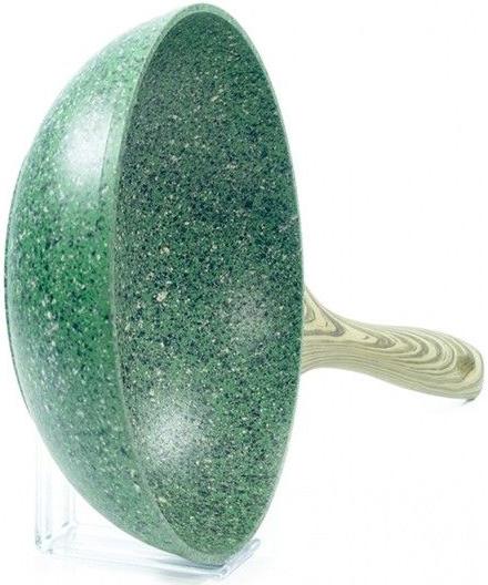 Сковорода-вок Fissman Malachite Ø28см с антипригарным покрытием EcoStone FN-AL-4315