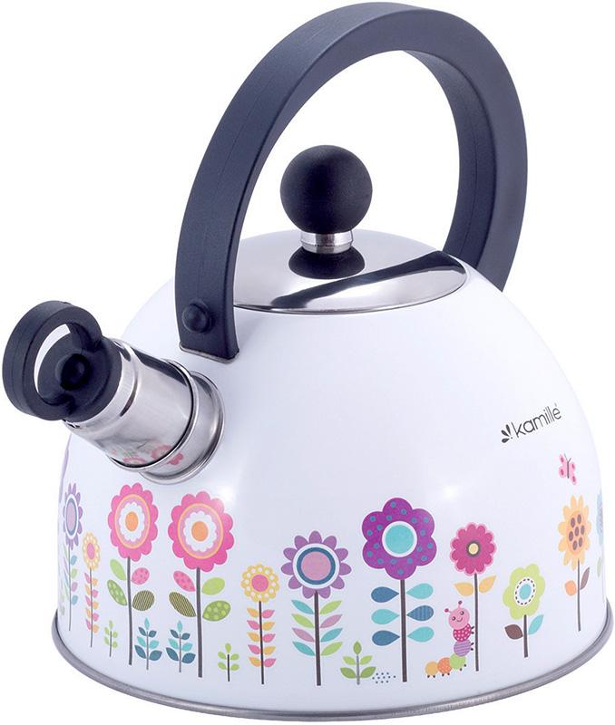 Kamille Meadow 1.8L Stainless Steel Whistling Kettle KM-1079