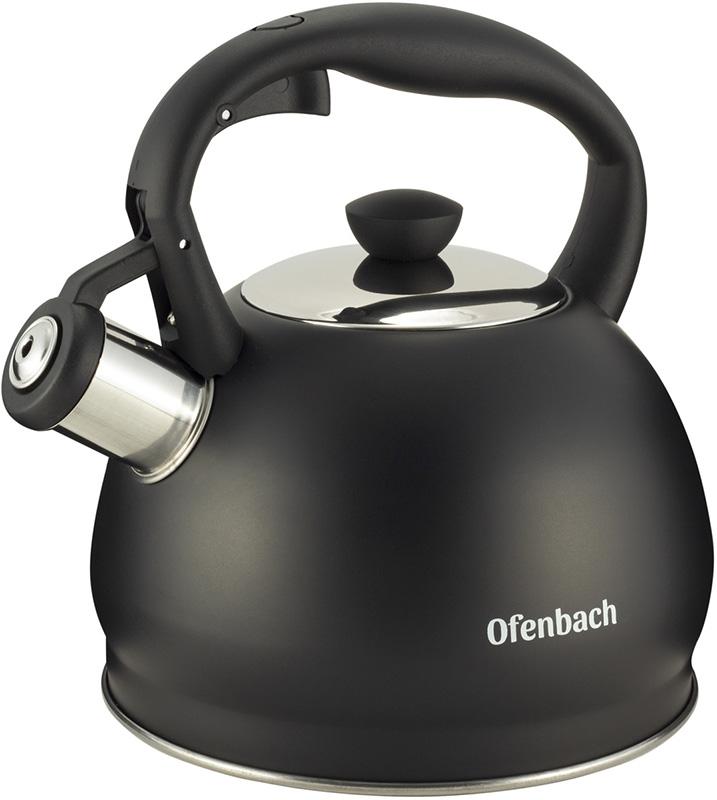 Чайник Ofenbach Magic Kettle 2л из нержавеющей стали со свистком, черный матовый NB-100300