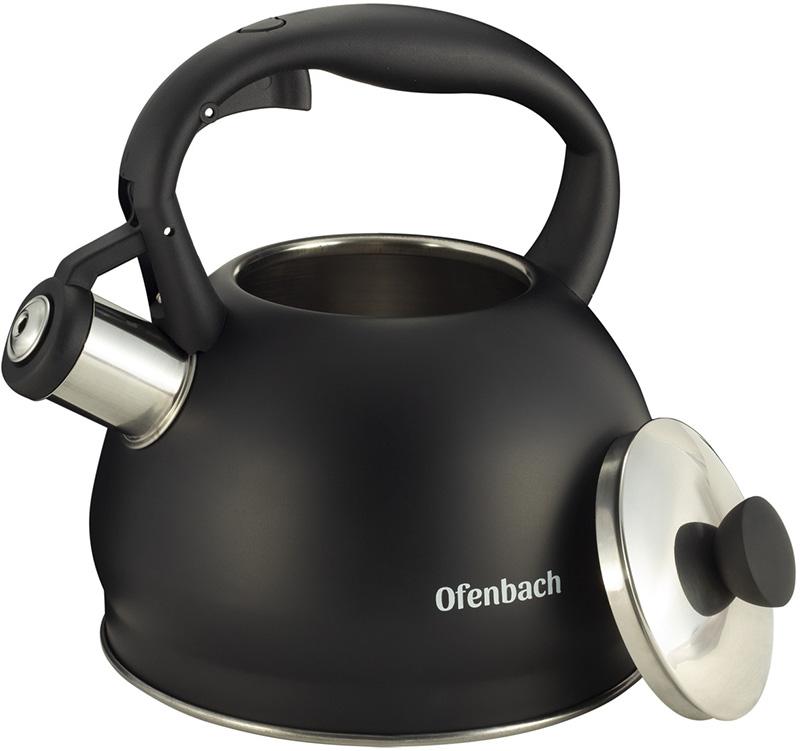Чайник Ofenbach Magic Kettle 2л из нержавеющей стали со свистком, черный матовый NB-100300