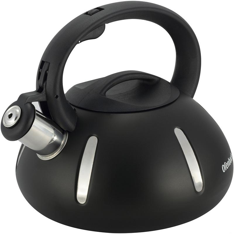 Ofenbach Happy Kettle 2L stainless steel whistling kettle, black matte NB-100303