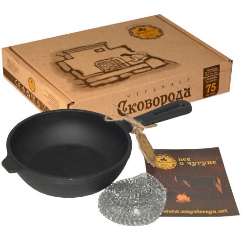 Cast iron frying pan "Nasha Meisternya" Ø16cm with cast handle ST-T201