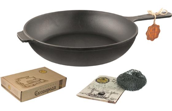 Cast iron stew pot "Nasha Meisternya" Ø28cm with cast handle ST-T204