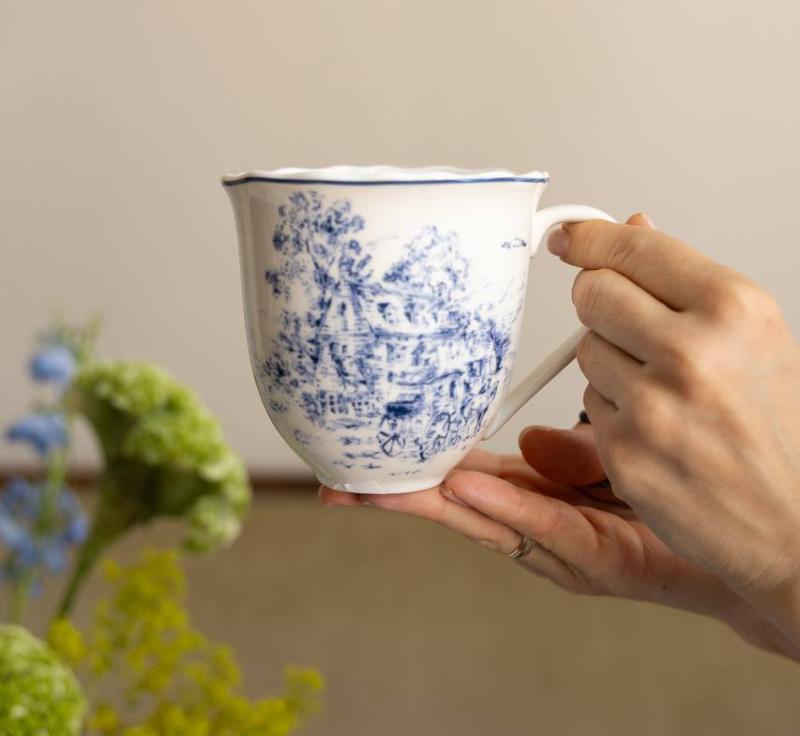 Кружки фарфоровые "Heritage Toile Blue" 6 кружек по 350мл BD-K345