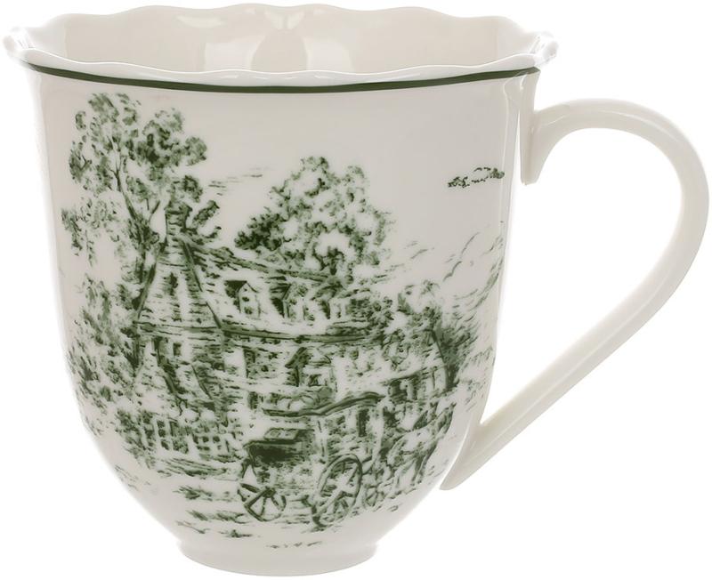 Кружки фарфоровые "Heritage Toile Green" 6 кружек по 350мл BD-K352