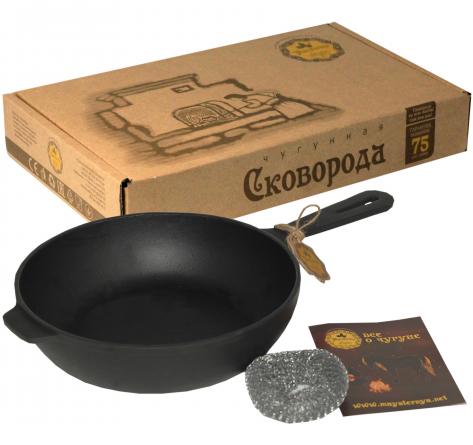 Cast Iron Skillet "Nasha Maysternya" Ø24cm with Cast Handle ST-T202