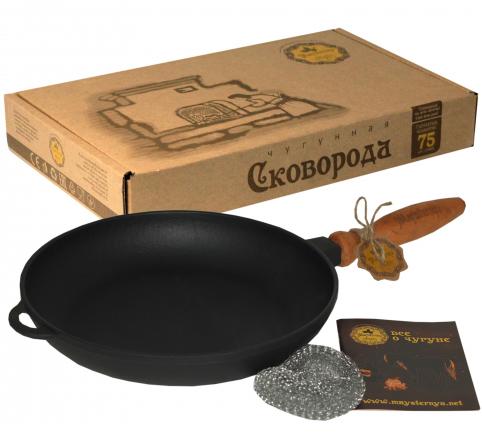 Cast Iron Skillet "Nasha Maysternya" Ø26cm with wooden handle ST-T303