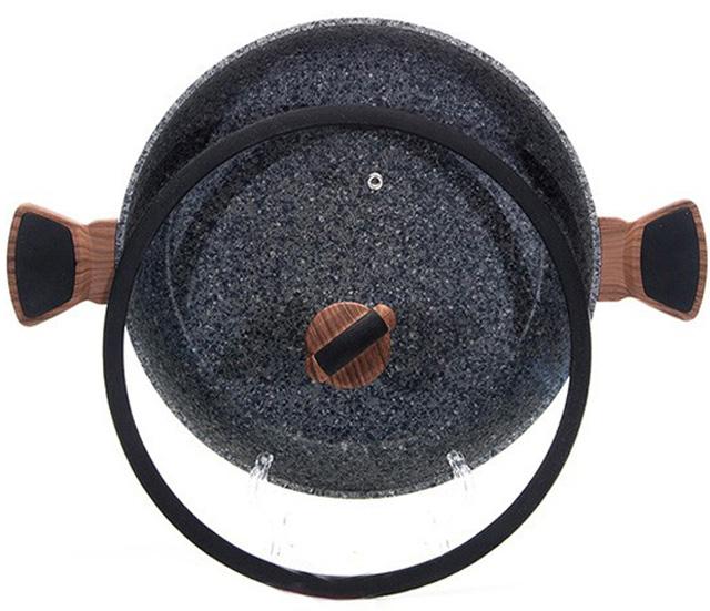Сотейник Fissman Diamond Grey Ø28см с каменным антипригарным покрытием FN-AL-4306