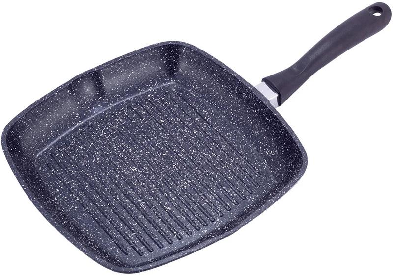 Сковорода-гриль Kamille Grill Pan 28х28см со стеклянной крышкой KM-4431