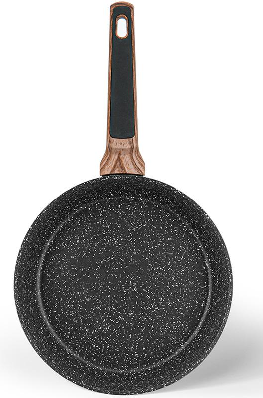 Сковорода глубокая Fissman Diamond Grey Ø24см с 5-слойным антипригарным покрытием, черный FN-14305
