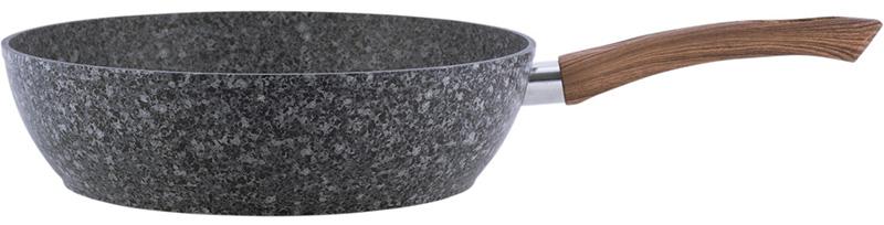 Сковорода-сотейник Kamille Grey Marble Ø24см индукционная с антипригарным покрытием KM-4165