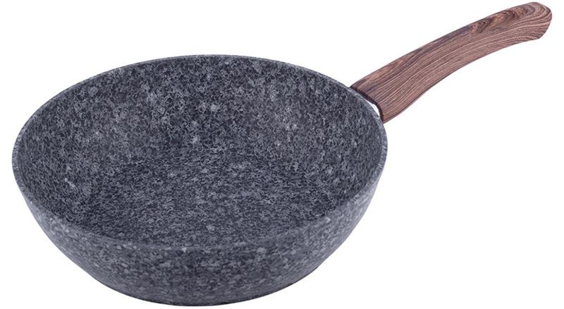Сковорода-сотейник Kamille Grey Marble Ø28см индукционная с антипригарным покрытием KM-4167
