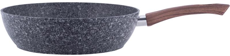 Сковорода-сотейник Kamille Grey Marble Ø28см индукционная с антипригарным покрытием KM-4167