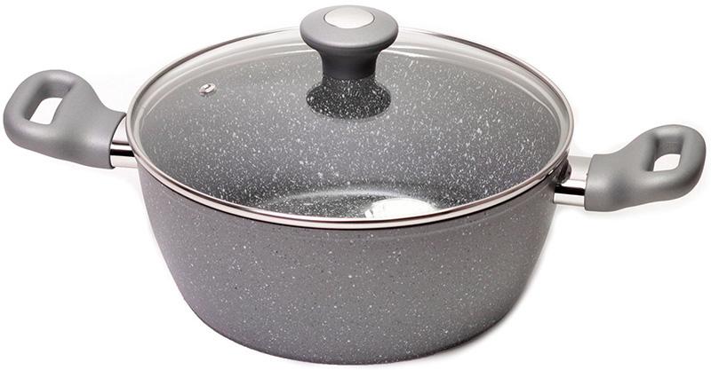 Кастрюля Kamille Grey Gotland 4л с гранитным антипригарным покрытием KM-4281GR