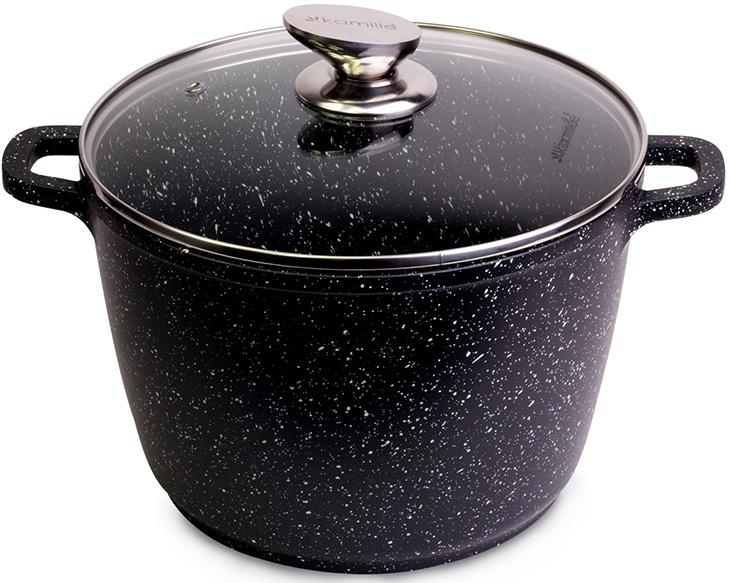 Кастрюля Kamille Landes 10л с литыми алюминиевыми ручками KM-4408