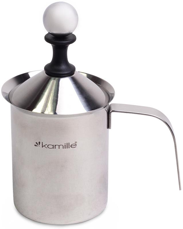 Вспениватель для молока Kamille Frother 400мл, ручной KM-5841
