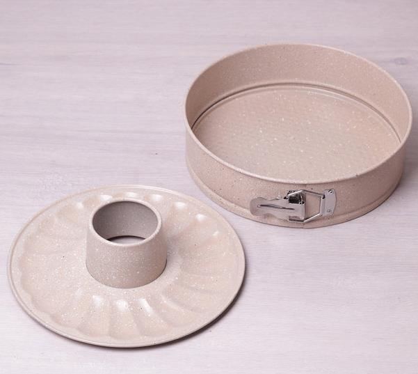 Форма Kamille Marble для выпечки разъемная Ø26х7см со сменным дном для кекса KM-6023