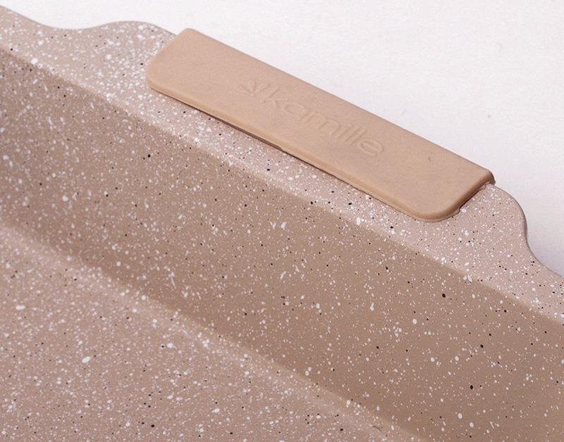 Форма для выпечки Kamille Marble 40.5х27х6см силиконовыми ручками KM-6036A