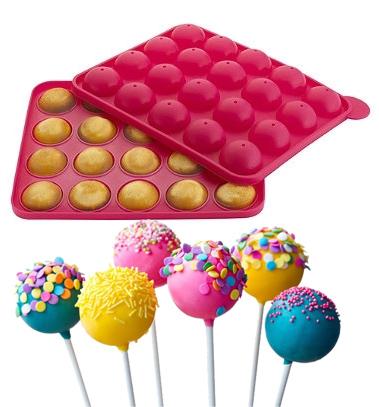 Силиконовая форма для Кейк Попсов (CAKE POPS) 23х19см 20 ячеек HH-652