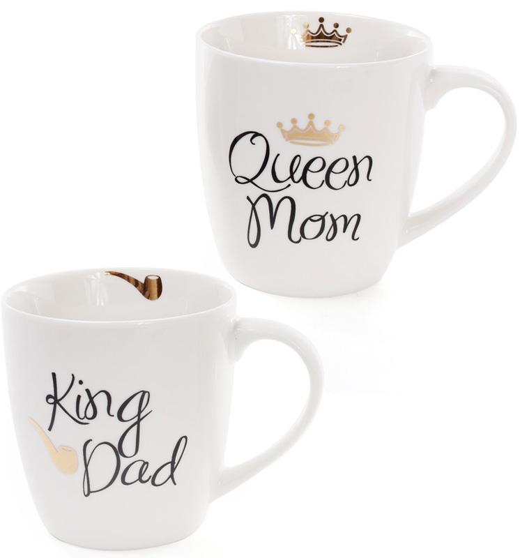 Кружка фарфоровая "Моя королевская семья" 520мл ("King Dad" & "Queen Mom") BD-577-524