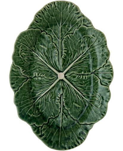 Набор 2 сервировочных блюда Bordallo Pinheiro Cabbage 37x26см Зеленый TR-65000752