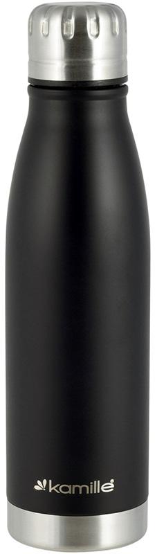 Термос-бутылка Kamille Bottle 500мл черный KM-2037