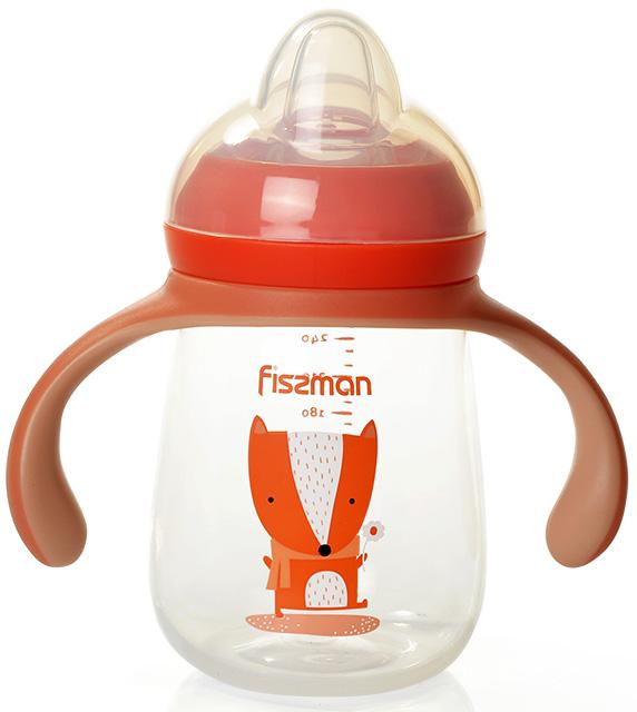 Бутылочка детская для кормления Fissman Babies "Хитрый лис" 260мл с ручками FN-6907