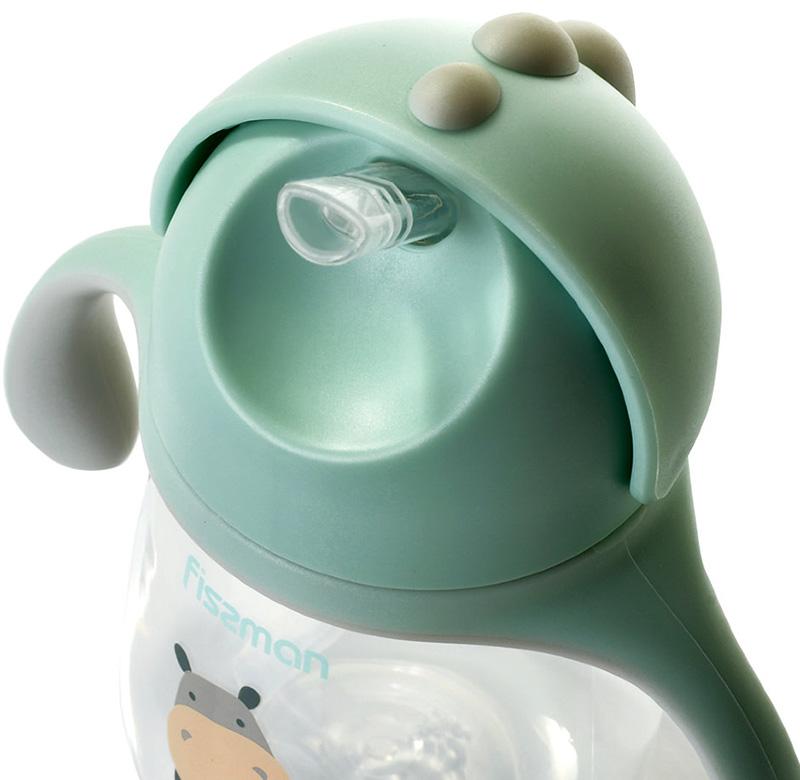 Бутылочка детская Fissman Babies "Бегемот" 260мл с ручками FN-6904