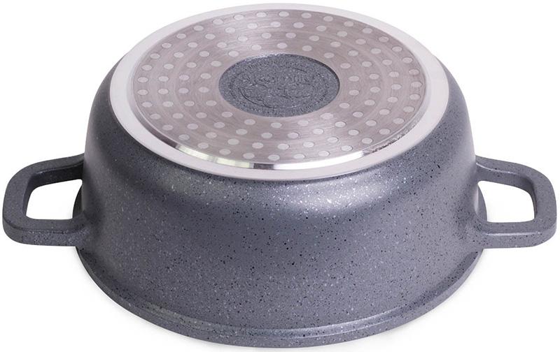 Кастрюля Kamille Landes Grey 4.5л с литыми алюминиевыми ручками KM-4425