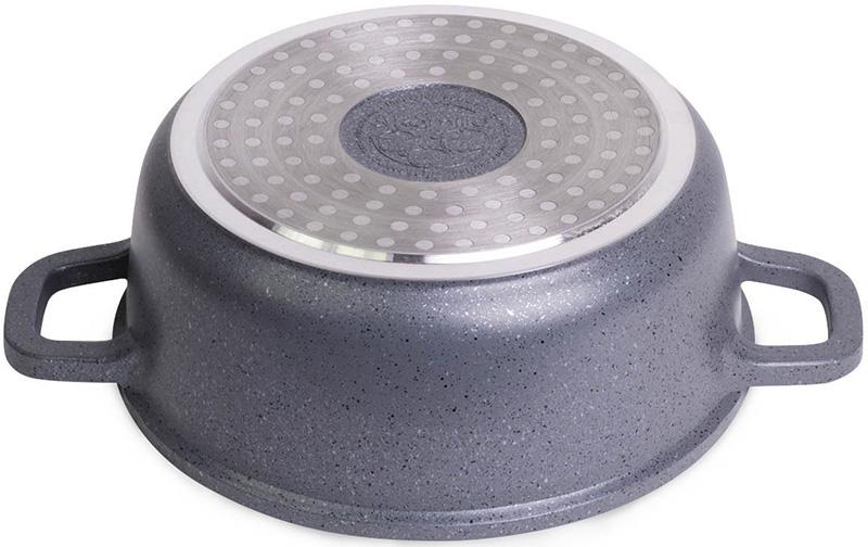 Кастрюля Kamille Landes Grey 2.3л с литыми алюминиевыми ручками KM-4424