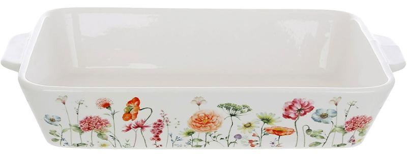 Форма для запекания и сервировки Flower Garden фарфоровая 28х16х8х5см BD-K073