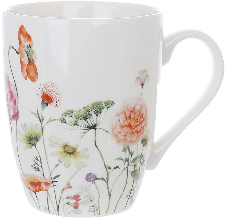 Набор 6 фарфоровых кружек (чашек) Flower Garden 350мл BD-K059