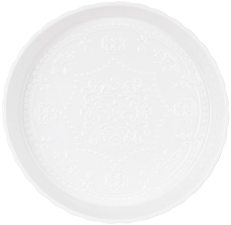 Форма для выпечки фарфоровая "White City Кружево" Ø21х4см, круглая BD-988-444
