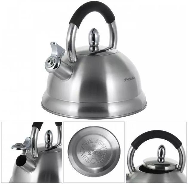 Чайник Kamille Whistling Kettle 2.7л из нержавеющей стали со свистком KM-1097