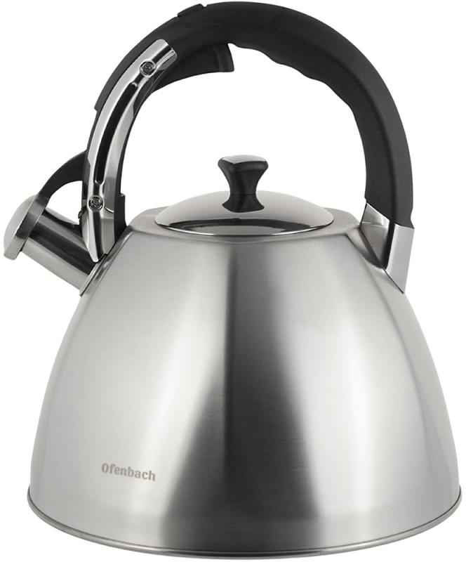 Чайник Ofenbach Augsburg 4.5л со свистком, нержавеющая сталь NB-100309