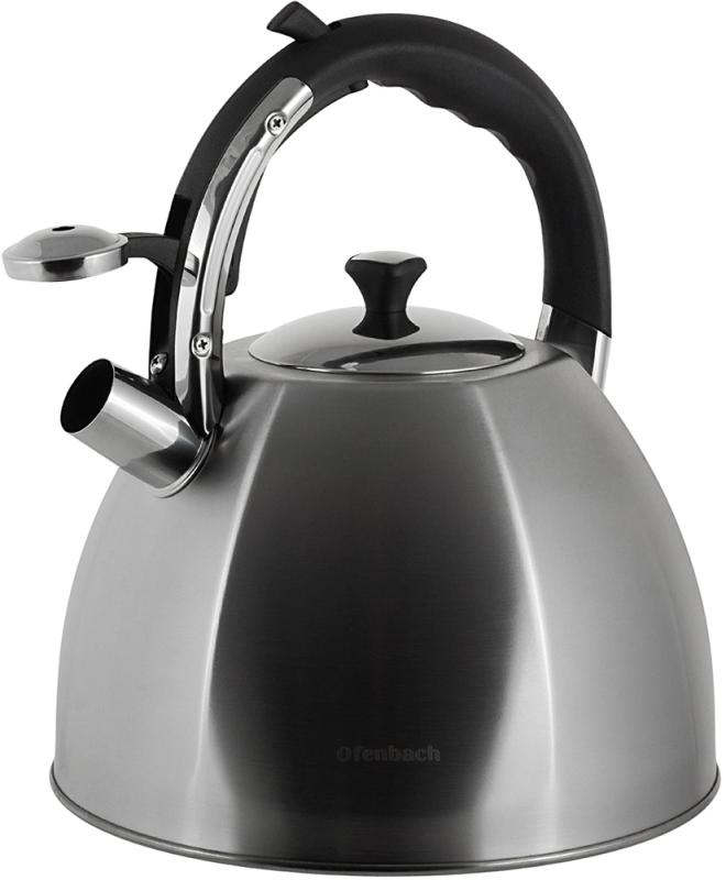 Чайник Ofenbach Augsburg 4.5л со свистком, нержавеющая сталь NB-100309