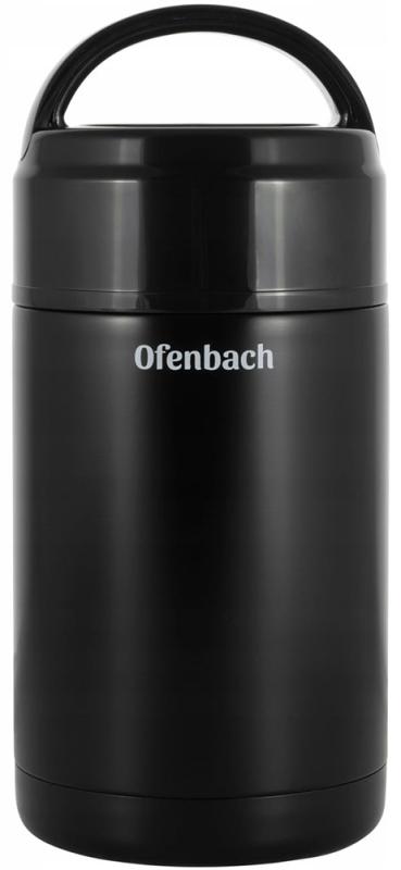 Термос пищевой Ofenbach 1000мл из нержавеющей стали, черный NB-101303