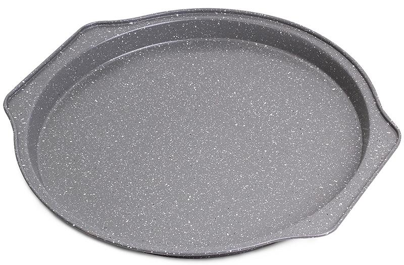Форма-противень для выпечки пиццы Kamille Bakery Marble 35х33.5х2.5см KM-6015M