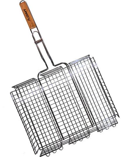 Kamille "Scout" deep barbecue grate KM-0706, 40x30x7 cm