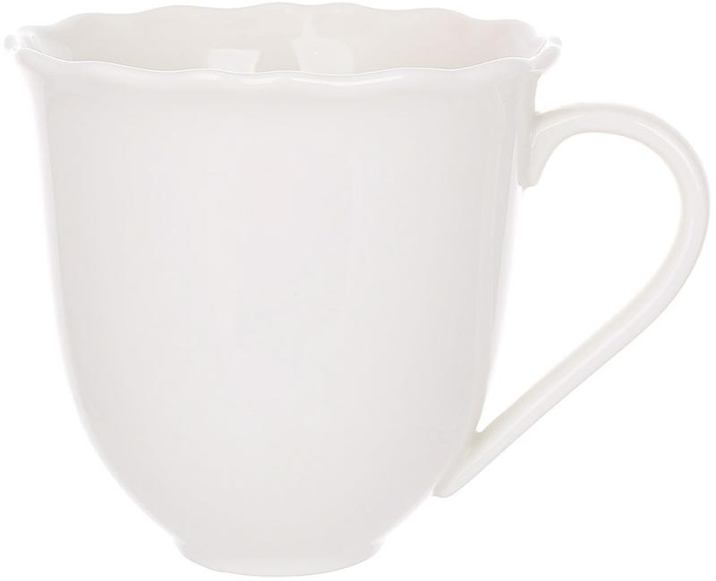 Porcelain mugs "Pure White" 350ml, 6 tea cups BD-K183