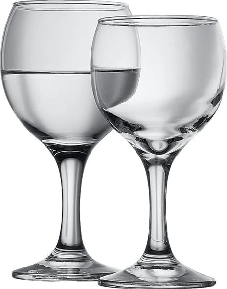 Set of 12 glass wine flutes Bistro 220ml (wine glass) PB-44412-12