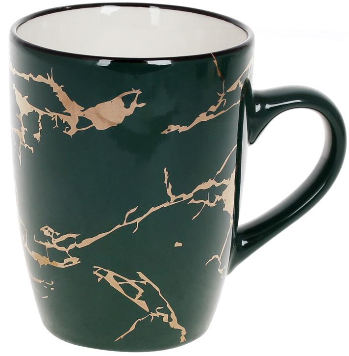 Porcelain mug "Green Marble" 360 ml BD-905-240