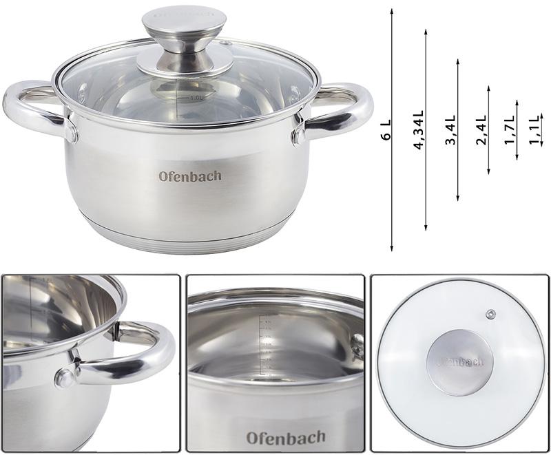 Ofenbach Hamburg 12 Piece Cookware Set NB-100001